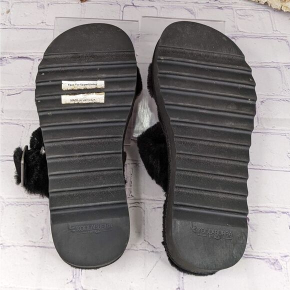 Koolaburra by UGG Furr-ah Buckle Slides Slippers - Picture 6 of 9